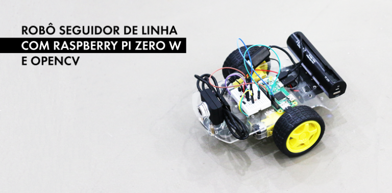 Robô seguidor de linha com Raspberry Pi Zero W e OpenCV